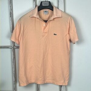 Lacoste Polo Shirt Men’s size 7 equivalent to US XXL peach colour